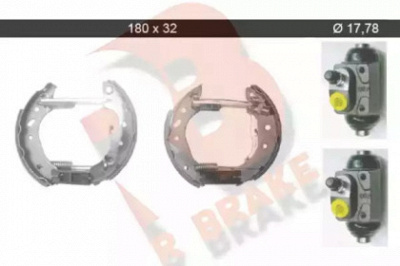 R BRAKE 79rbkt0024 -  Комплект тормозных колодок